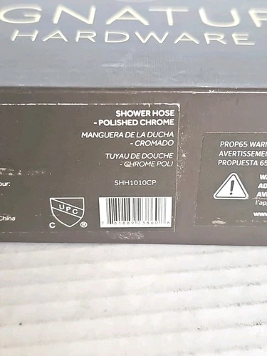 Signature Hardware SHH1010CP 60" Genuine Chrome Stretchable Hand Shower Hose NEW - Picture 5 of 6