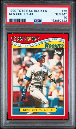 1990 TOYS R US ROOKIES #13 KEN GRIFFEY JR. PSA 10