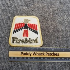 Vintage Firebird Patch Car Auto Pontiac 80s Stained Y8
