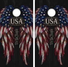 We The People USA Cornhole Board Wrap LAMINATED Decals Vinyl Sticker 5113