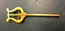 6" LONG, Large Shaft Marching Lyre, 90 DEGREES BENT, VINTAGE