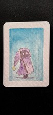 ACEO Art Card Original Artist Card ACEOcard Quiet Creature Blackbowstudio OOAK