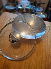 Wok inox 18-10 WMF Macao 36cm + couvercecle en verre