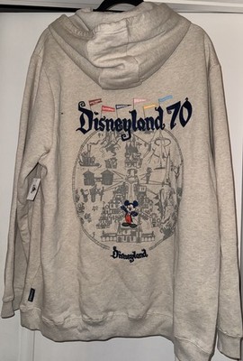 Disneyland ミッキーマウス パーカー S Rare! Disney Parks - MICKEY MOUSE & MAP - DISNEYLAND 70TH