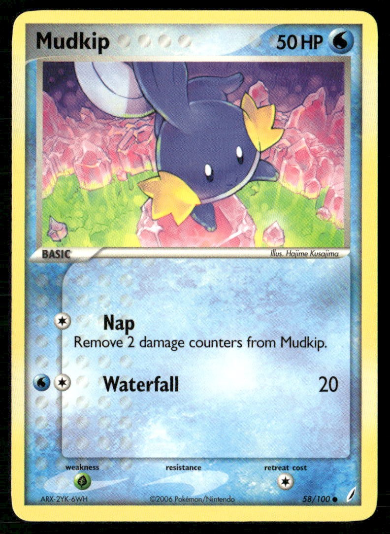 MUDKIP 58/100 COMMON CRYSTAL GUARDIANS POKEMON NM