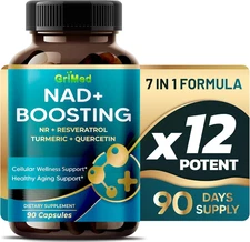 NAD+ Boosting Supplement 14,300 Mg NR with Resveratrol Quercetin Milk Thistle US