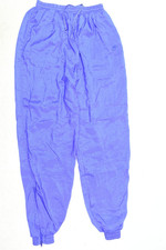 Vintage Nike Windbreaker Pants Womens Large Purple Tapered Cuffed Lined Nylon