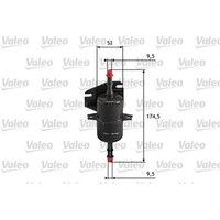 Valeo Kraftstofffilter Leitungsfilter Passend FüR Fiat Palio Seicento Siena