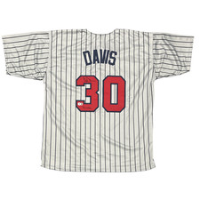 Chili Davis Signed Minnesota Custom Jersey w/ 91 WSC Beckett Witness BAS COA