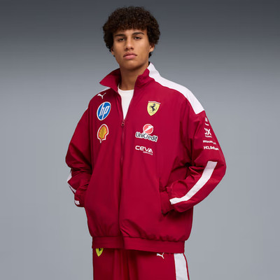 Scuderia Ferrari Drivers T7 Men's Oversized F1 Motorsport Jacket - Puma Original