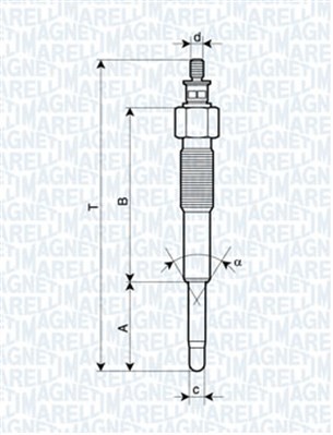 MAGNETI MARELLI-OE 062900041304 Glow Plug for TOYOTA