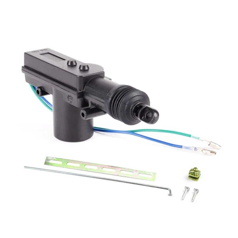 Motor actuador de cerradura de puerta eléctrica de alta resistencia para automóvil 2 cables 12 V alarmas y seguridad Foto 2 de 4