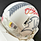 MIKE ALSTOTT SIGNED SALUTE TO SERVICE MINI HELMET - Riddell (Beckett) Buccaneers — photo 6