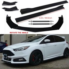 Front Bumper Lips Chin Spoiler Splitter Body Kitside Skirt For Ford Focus