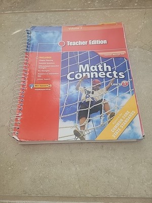 Math Connects, Course 1, Volume 2, Teachers Edition.