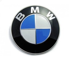 BMW Hood Bonnet Emblem Badge 82mm 1,3,5,7,6,2,X1,X3,X5,X6 Logo
