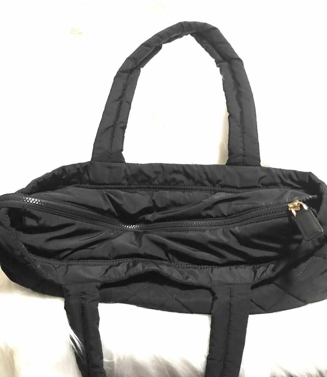 Marc Jacobs Quilted Medium Black Tote Bag 11.5