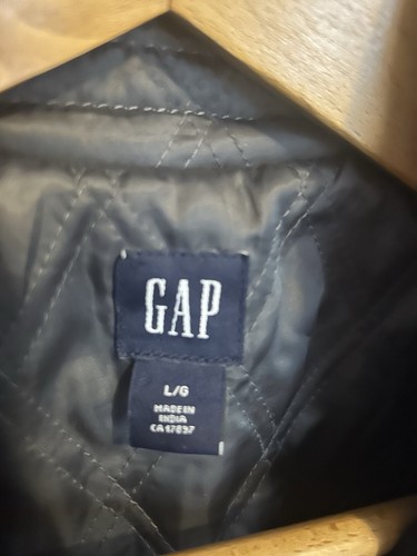 Gap Ladies Heavy Wool Mix Collared Short Zip Up Jacket Size L 14-16 - Picture 3 of 7