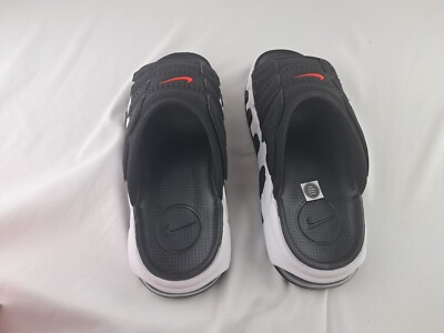 Nike Air More Uptempo Slides Black White Red FJ2708-001 for  display picture 2