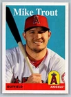 2019 topps archives baseball mike trout 1958 base card #83