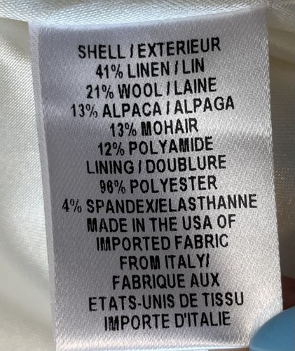 Milly Women's Snap Up Winter Coat Shawl White Ivory Half Sleeve Sz M Wedding USA - Picture 9 of 12