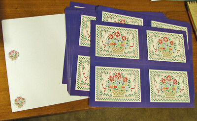 Pre Printed Post Card Papers  Your Choice of 3 PATTERNS See Description for Qty.