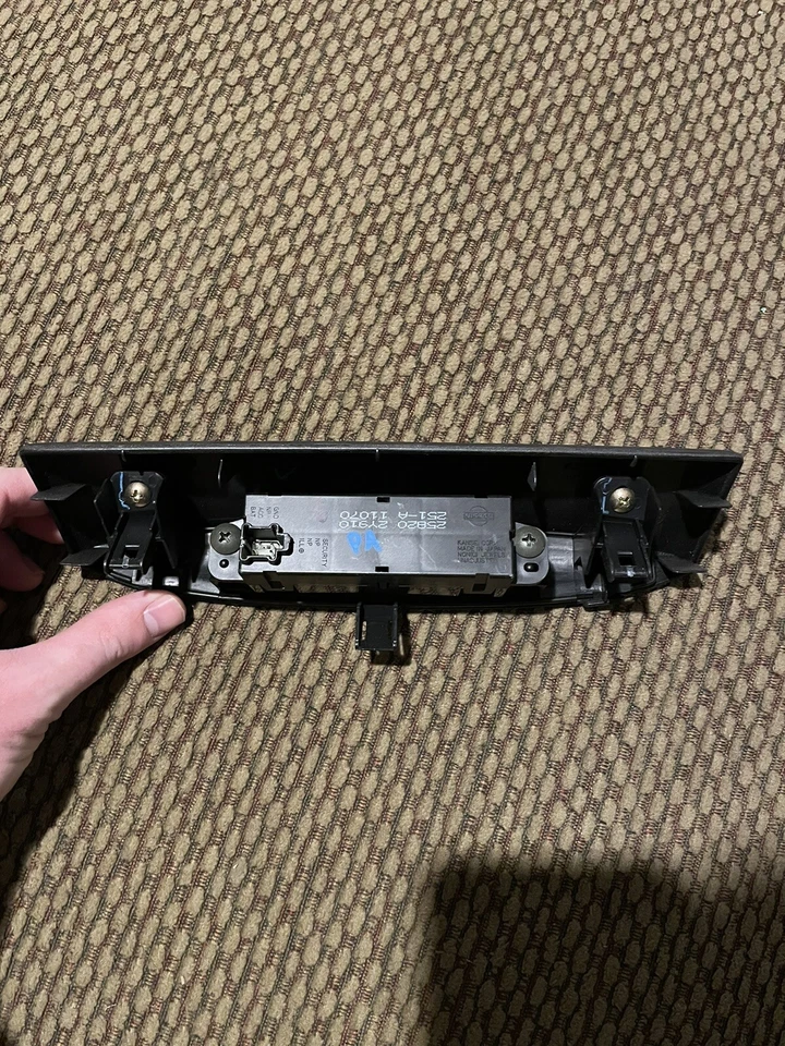 2000-2003 NISSAN MAXIMA цифровой приборной панели часы с ободком черный B144-193858 OEM - Изображение 3 из 3