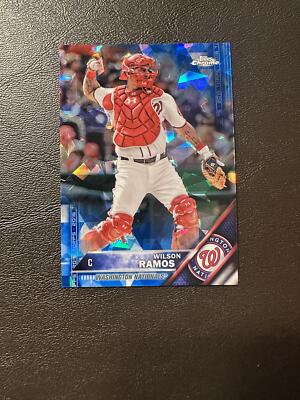 2016 Topps Chrome Sapphire Wilson Ramos #658 Washington Nationals