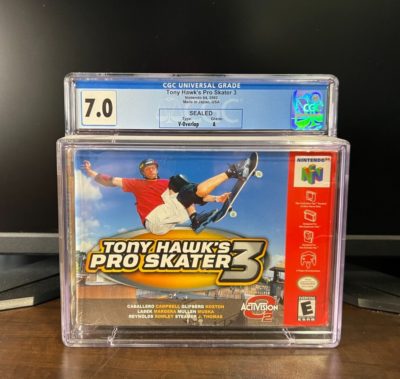 CGC 7.0 A Tony Hawk's Pro Skater 3 N64 Nintendo 64 Factory Sealed
