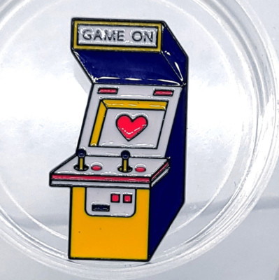 New Retro Arcade Video Game Novelty Enamel Lapel Pin Backpack Hat Unique Jewelry