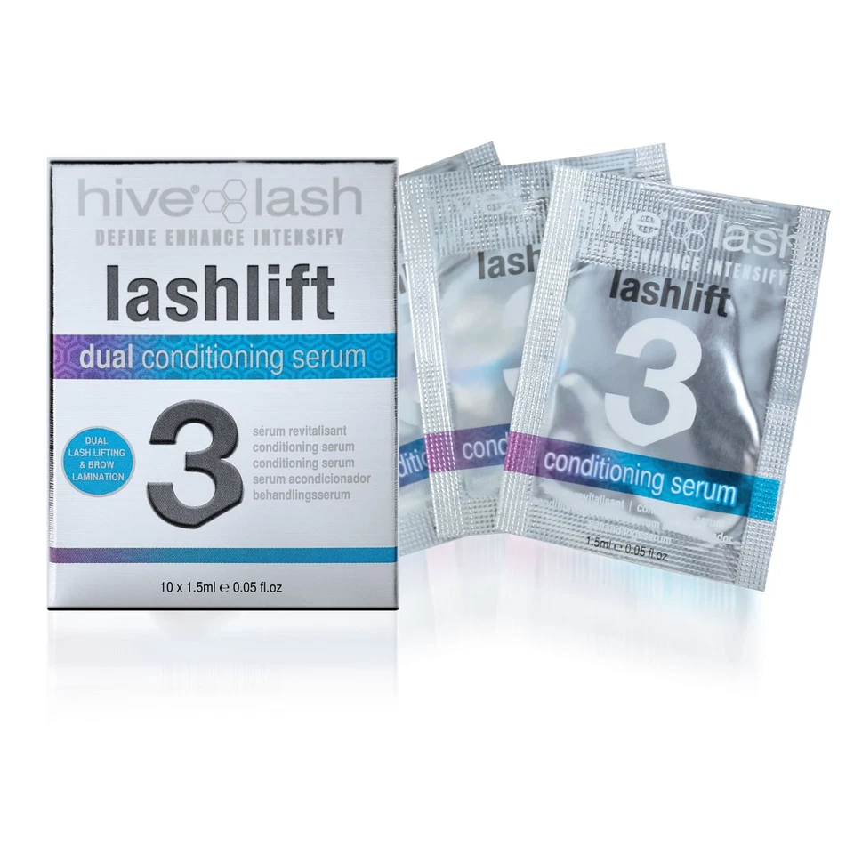 Hive of Beauty Lash Lift System - No.3 Dual Conditioning Serum x 10 - Made in UK