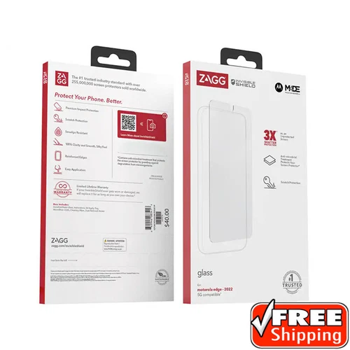 ZAGG Invisibleshield Glass Screen Protector for Motorola Moto Edge (2022)
