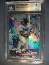 WANDER FRANCO 2019 Bowman Platinum Prismatic Prodigies #24 BGS MINT 9 Rays