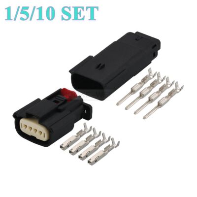 4 Pin/Way Molex MX150 Motorcycle Automotive Male Female Connector Plug Kit