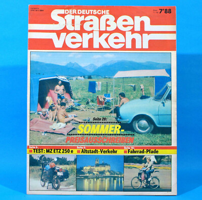 Der Deutsche Straßenverkehr 7/1988 MZ ETZ 250 Großsedlitz Elstermode Caravan M11