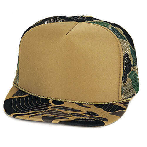 Camouflage Trucker & Baseball Mütze/Kappe mit Polyschaum vorne & Schaumstoffrücken - Bild 5 von 10