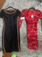 Lot Of 8 Ladies Small Dresses INC Saint Tropez West Stule & Co Chaps