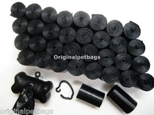 720 REFILL DOG PET WASTE POOP BAGS BLACK CORE  / FREE DISPENSER