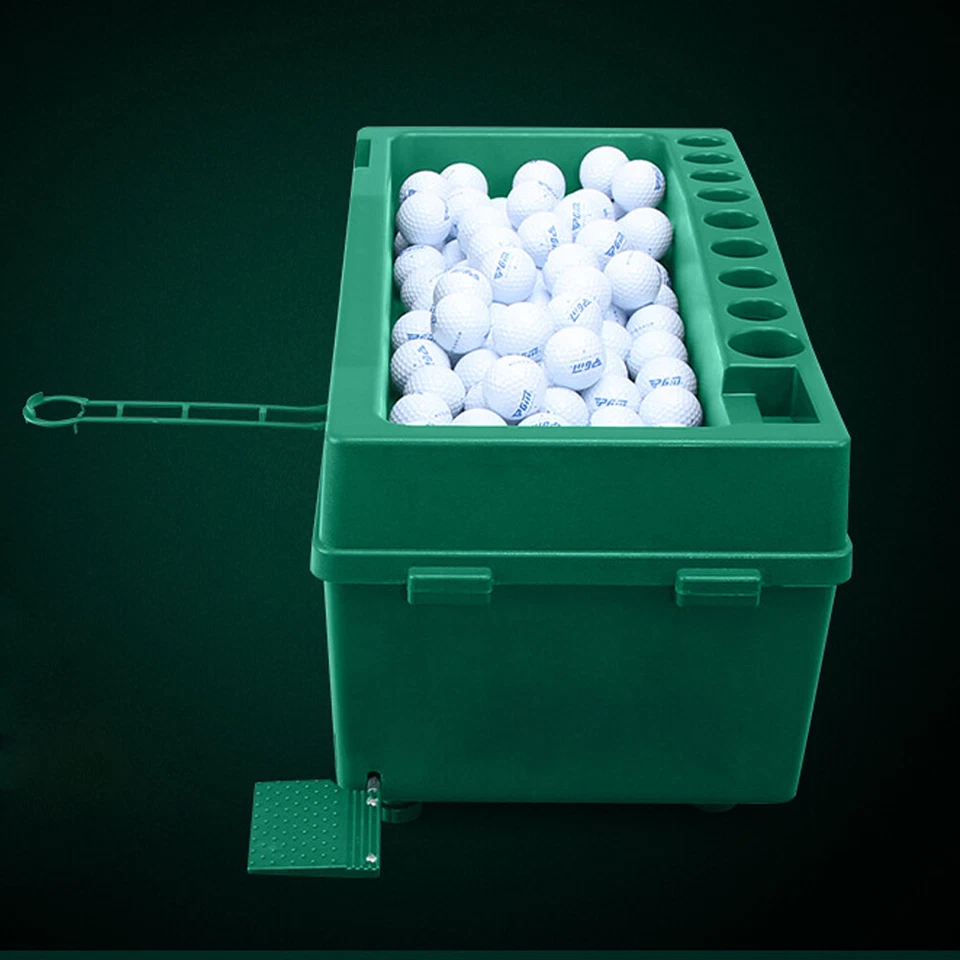 Dispenser palline da golf verde macchina tee up mazza da golf organizer con porta stecche - Immagine 4 di 4