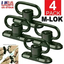 4Pcs M-LOK MLOK Quick Release Sling Mount Push Button QD Sling Swivel Adaptor
