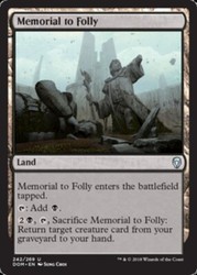 Memorial to Folly - Foil - Dominaria - MTG