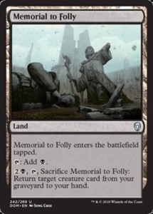 Memorial to Folly - Foil - Dominaria - MTG