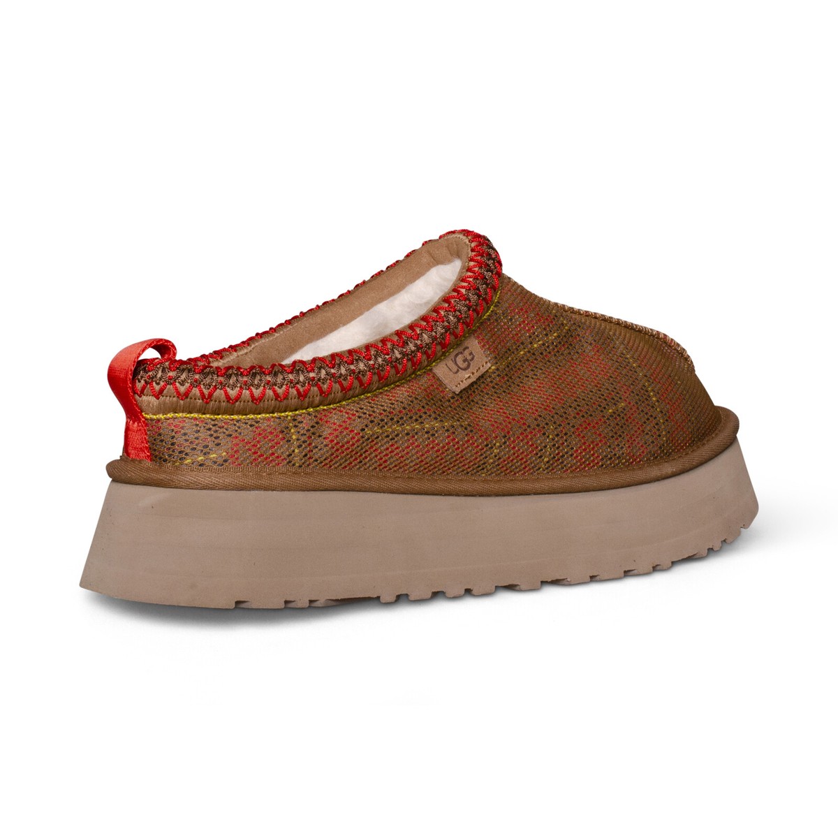 UGG TAZZ MAXI TASMAN CHESTNUT MESH MULE PLATFORM WOMEN'S UGG TAZZ MAXI TASMAN CHESTNUT MESH MULE PLATFORM WOMEN'S