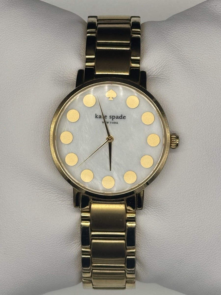 Kate Spade New York Metro Dot Womens Gold Stainless Analog  display picture 2