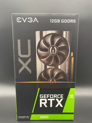 EVGA GeForce RTX 3060 XC 12GB GDDR6 (12G-P5-3657-KR) Grafikkarte Neu
