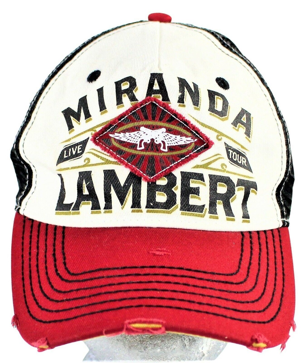 Miranda Lambert Distressed Live Tour Red Mesh Snapback 