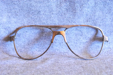 vintage eyeglass frame front silver aviator type 5-1/2
