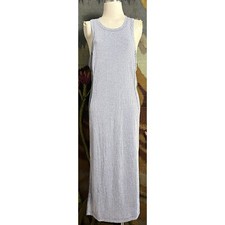 Anthropologie Daily Practice Lime Out Midi Blue Dress L