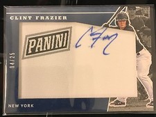 Clint Frazier 2017 Panini The National Patch RC Autograph Auto #d 4/25 - YANKEES