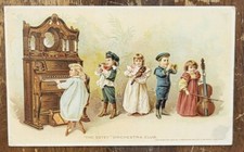 Victorian Trade Card Estey Organ Works Brattleboro Vermont Music